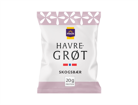 PROTEINRIK HAVREGRØT MED SKOGSBÆR