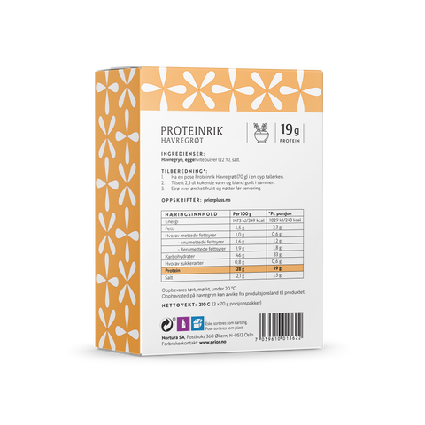 PROTEINRIK HAVREGRØT (3pk)