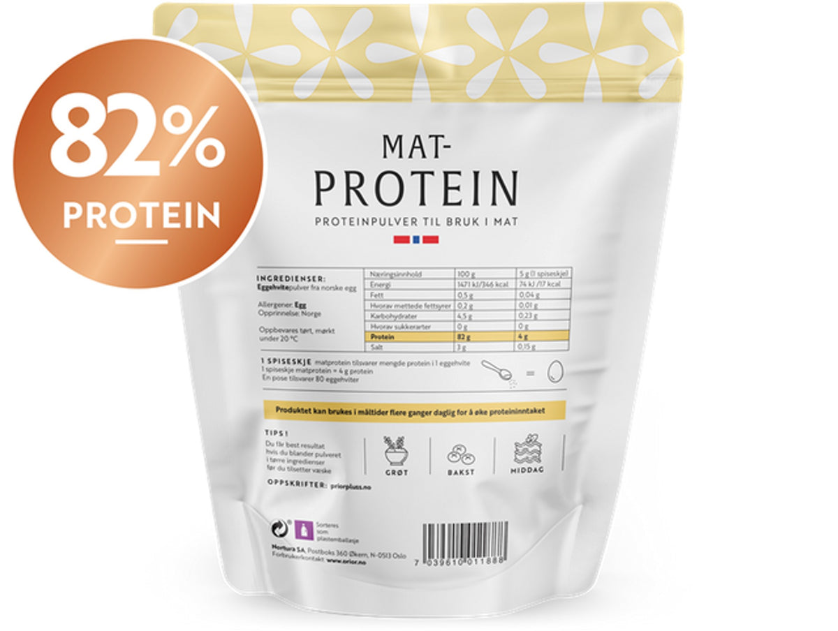 PRIOR Matprotein - Proteinpulver til bruk i mat – PRIOR Pluss